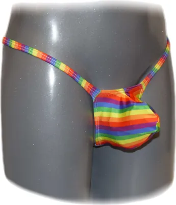 Produktbild von Herren String Tanga Unterhose, 95% Polyester, 5% Elasthan, Größe S-M, Mehrfarbig