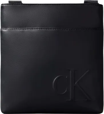 Produktbild von Calvin Klein Herren Crossbody Bag Tasche Bold Flatpack mit Reißverschluss, Schwa