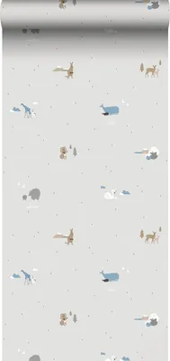 Obrázok produktu pre Sanders & Sanders tapety zvieratá šedá 53 cm x 10 m
