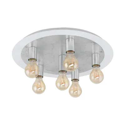Produktbild von EGLO 97496, 6 Glühbirne(n), LED, E27, 320 lm, Silber, Weiß