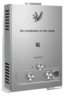 Image de Chauffe-eau, chauffage performant, acier inoxydable durable, 12 kW, 6 litres
