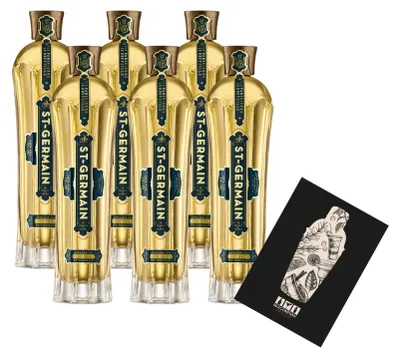Produktbild von St Germain 6er Set Elderflower Holunderblütenlikör 6x 0,7l (20% VOL)- [Enthält Sulfite]