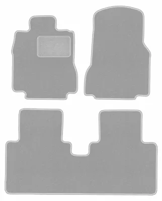 Image de Tapis de sol en moquette pour Mercedes Vaneo W414 2001-2005 (monospace) – jeu 4 pièces, gris, sur mesure – Wielganizator OSLO
