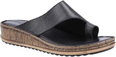 Obrázek produktu pro Hush Puppies - Dámské sandály "Elissa", semiš FS8783 (38 EU) (černá/krémová barva)