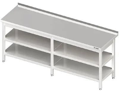 Obrázok produktu pre Pracovný stôl s podstavcom a medzipodstavcom, 2200x600x850 mm, s podstavcom, zváraný