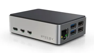 Zdjęcie produktu dla FLIRC Case - Aluminiowa obudowa dla Raspberry Pi 5, srebrno-czarna