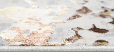 Produktbild von Tapiso Teppich GOLDEN Modern Kurzflor Creme Braun 80 x 150 cm