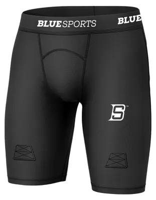 Imagen del producto de BlueSports - Pantalones cortos de compresión "Ribano" (modelo PP17089) (Talla M) ()