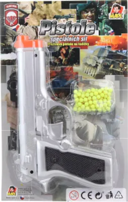 Obrázok produktu pre Guľová pištoľ na karte 21 cm