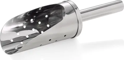 Produktbild von Eisschaufel mit Perforierung Ø 3 mm, Chromnickelstahl, silber