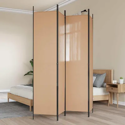 Produktbild von Möbel 4-teiliger Raumteiler Beige 200 x 220 cm StoffParavents - Paravents c7726