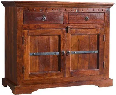Produktbild von MASSIVMOEBEL24 Kommode Akazie 107x50x88 nougat lackiert OXFORD #424