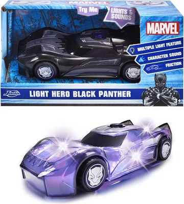 Produktbild von Jada Modellauto Light Hero Marvel Black Panther Licht & Sound 1:32 203222004