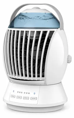 Produktbild von Mini Klimaanlage 3-in-1 Nebel Timer – 3 Stufen, 24h, Schlafmodus, ≤40dB | Für Zimmer, Auto, Büro, Camping