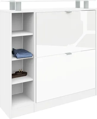 Produktbild von Schuhschrank "Dolly" weiß-glänzend