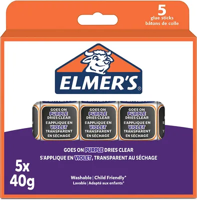 Produktbild von ELMER'S Klebestift Disappearing Purple 40 g 5er Blister