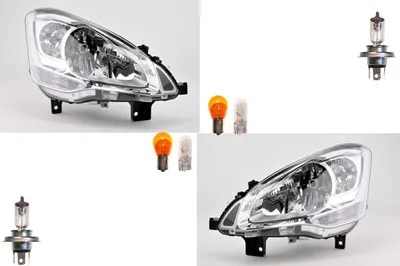 Obrázok produktu pre Johns, halogénové svetlomety kompatibilné pre Citroen Berlingo 7 08-12 sada žiaroviek Li Re