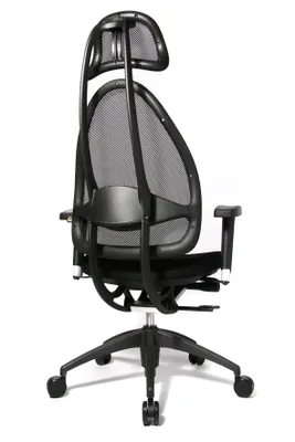 Produktbild von Topstar Open Art 2010 ergonomischer Bürostuhl, Schreibtischstuhl, inkl. höhenverstellbare Armlehnen, Rückenlehne und Kopfstütze, Stoff schwarz