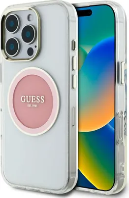 Produktbild von Guess Etui MagSafe iPhone 16 Pro Rosa