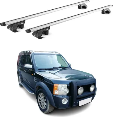 Image de Barres de toit transversales pour Land Rover Discovery 2004-2010 Alu Gris 2x ABE
