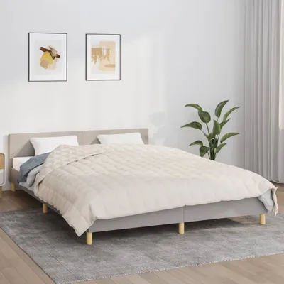 Obrázek produktu pro The Living Store zátěžová deka light cream 200x220 cm 13 kg látka