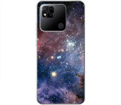 Produktbild von König Design Hülle kompatibel mit Xiaomi Redmi 10A Kunststoff Soft Handyhülle - Handy Case Universum
