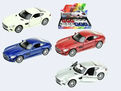 Image de Welly Mercedes AMG GT 10cm Met Roue libre 4-f Displ