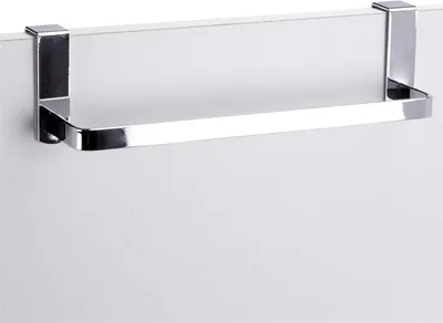 Obrázek produktu pro MSV věšák na ručníky na dveře Věšák na ručníky "Skala" 25 cm Věšák na ručníky na dveře z nerezové oceli k zavěšení do zásuvky nebo na dveře