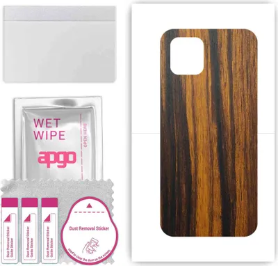 Produktbild von apgo Rückseite Schutzfolie, Skin, kompatibel mit Samsung Galaxy A03, Hinten Displayschutzfolie aus Vinylfolie, kratzfest, einfache Montage - Tigerwood
