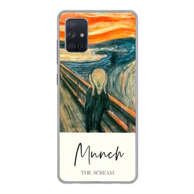 Produktbild von MuchoWow® Handyhülle Schutzhülle Hülle für Samsung Galaxy A71 Der Schrei - Edvard Munch - Alte Meister Silikon Softcase Handy Hülle - Kartenbesitzer