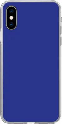 Produktbild von MuchoWow® Handyhülle Schutzhülle Hülle für Telefoonhoesje iPhone X Blau - Einfarbig - Dunkelblau Silikon Softcase Handy Hülle - Handyhülle