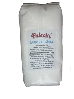Produktbild von Paleolit Tapiokastärke Maniokstärke Tapioka Speisestärke 1kg