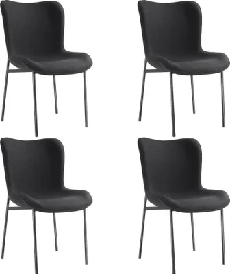 Obrázek produktu pro tectake® Tessa čalouněná židle ergonomického tvaru s vysokým opěradlem 54 x 62 x 90 cm