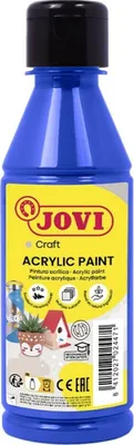 Produktbild von Jovi DECOR ACRYL Mehrzweckfarben 250 ml Flasche, ultrablau
