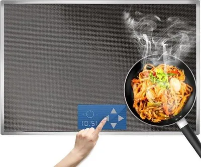 Immagine prodotto di Tappetino protettivo per piano cottura a induzione 52x78 cm, trasparente, in silicone