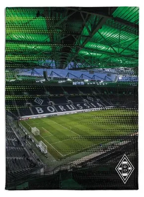 Produktbild von VfL Borussia Mönchengladbach Flanellfleecedecke „Stadion" ca. 150 x 200 cm