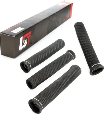 Produktbild von 4x Fiberglas Hitzeschutz Zündkerze Schwarz für CITROEN DACIA PEUGEOT RENAULT