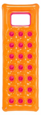 Produktbild von Luftmatratze Poolmatratze Schwimmliege 178x65 cm bis 90 kg mit Sichtfenster Orange