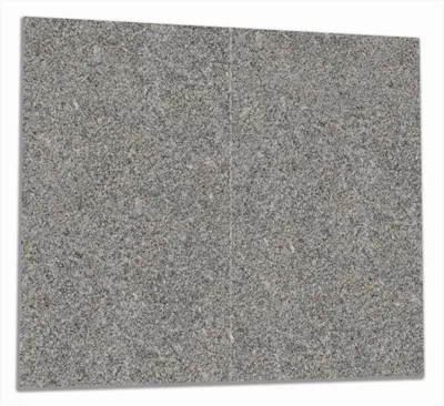 Produktbild von Wallario Herdabdeckplatte aus Glas, Größe 60 x 52 cm 2-teilig, Motiv Muster grauer Marmor Optik -Granit - marmoriert