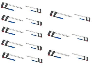 Produktbild von 16x Schraubzwinge 150/200/250*50 300x80  je 4 Zwinge Leimzwinge Klemmzwinge
