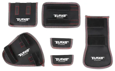 Produktbild von EUFAB 11242 Fahrradtransportschutz-Set, Rahmenschhutz, 6-teilig