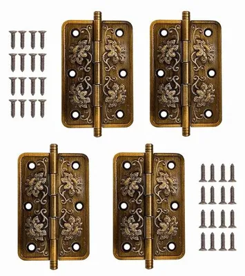 Produktbild von Famanu Dekorative Scharniere Antik Bronze - Vintage Scharniere für Schränke und Türen