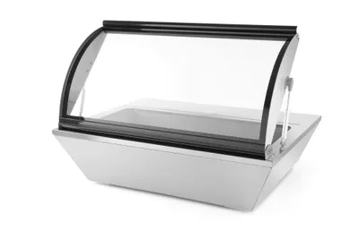 Produktbild von Set-up gekühlte Salatvitrine mit Klappdeckel 8x GN 1/6 67L Hendi 233672