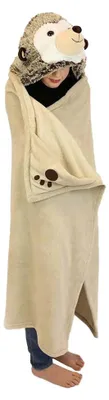 Immagine prodotto di Noxxiez Coperta in pile di alta qualità 100 x 130 cm - La coperta perfetta per la casa del riccio