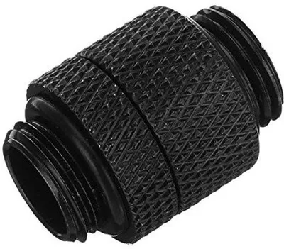 Immagine prodotto di Adattatore per sistema di raffreddamento a liquido, con connettore filettato da G1/4 a maschio, per collegamenti a liquido, rotazione a 360°, colore nero. Adatto per sistemi di raffreddamento a liquido e dispositivi compatibili