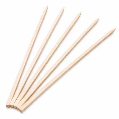Produktbild von Grillguthalter - Grillspieße Holz für Fisch - Steckerlfisch Spieße - Holzsteckerl - 10 Stück