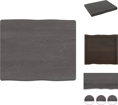 Obrázek produktu pro vidaXL Stolová deska 60x50x(2-6) cm z masivního dřeva s ošetřenou hranou stromu - Stolové desky