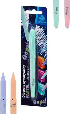 Image de Oops stylo effaçable bleu PASTEL blister Astra