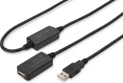 Produktbild von DIGITUS Aktives USB 2.0 Verlängerungskabel, 20 m