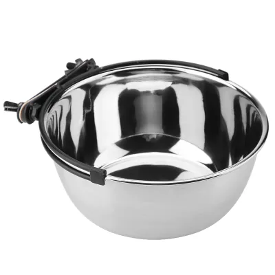 Immagine prodotto di Ciotola pensile in acciaio inox, ciotola per il cibo e ciotola per bere per gabbia di cani e gatti, misura L